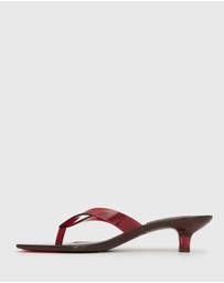Betts - Tyla Jelly Kitten Heel Thong Sandals