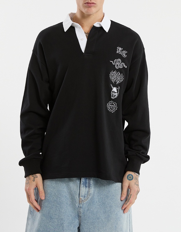 Kiss Chacey - Stacked Loopback Rugby Jumper