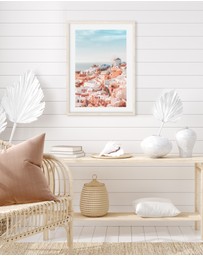 Olive et Oriel - Santorini Sunsets II Art Print