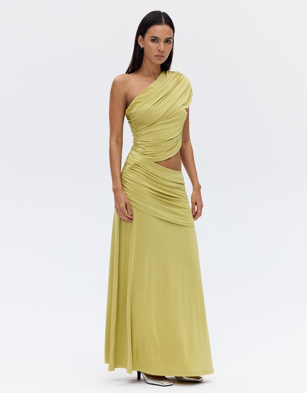 Third Form - Crave Rouched Floor Length Dress