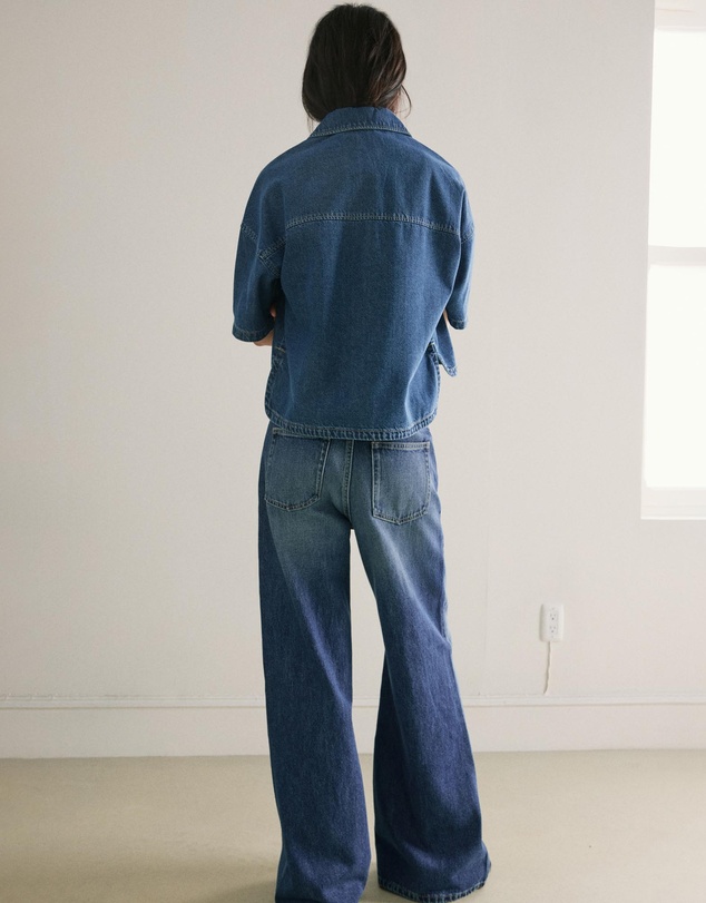 M.N.G - Wide Leg Mid-Rise Jeans