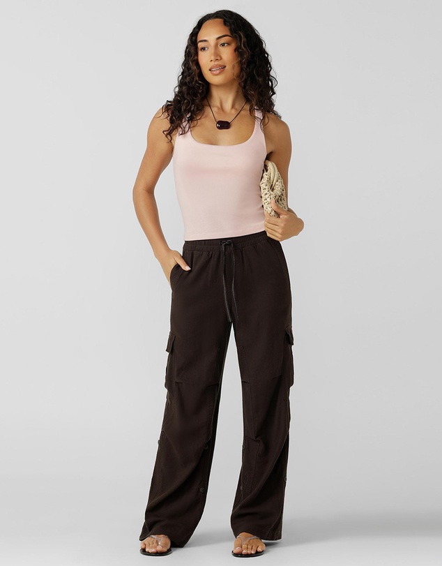 Lorna Jane - Linen Flashdance Wide Leg Cargo Pants
