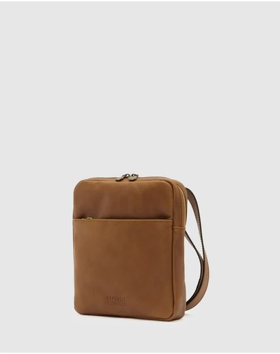 Republic of Florence - Gaius Tan Leather Satchel Bag