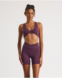 Upstate - Butter Twist Front Crop - Perfectly Plum