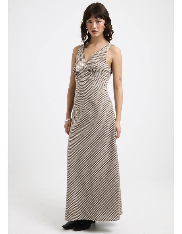 Subtitled - Kaia V Neck Midi Dress