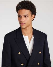 Calibre - Wool Double Breasted Blazer Navy Dark