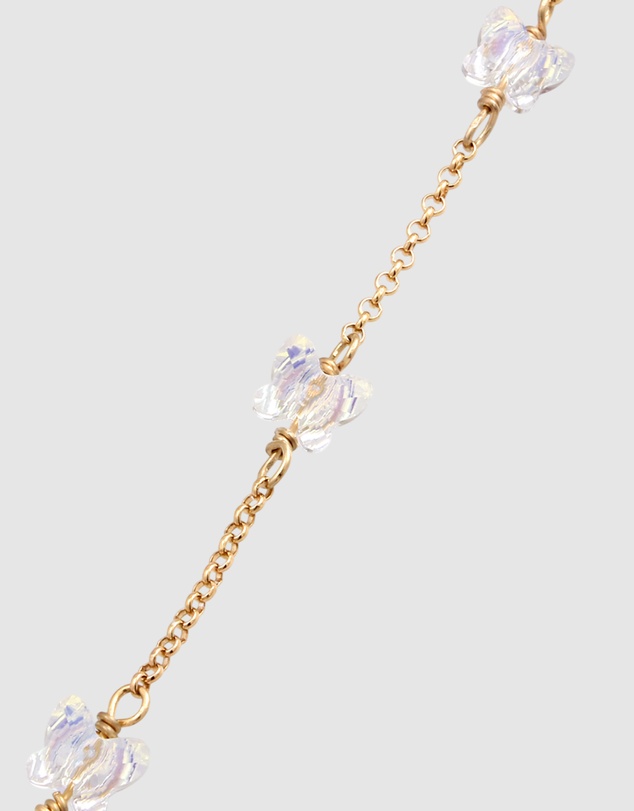 Elli Jewelry - Bracelet Crystal Butterfly 925 Sterling Silver Gold-Plated
