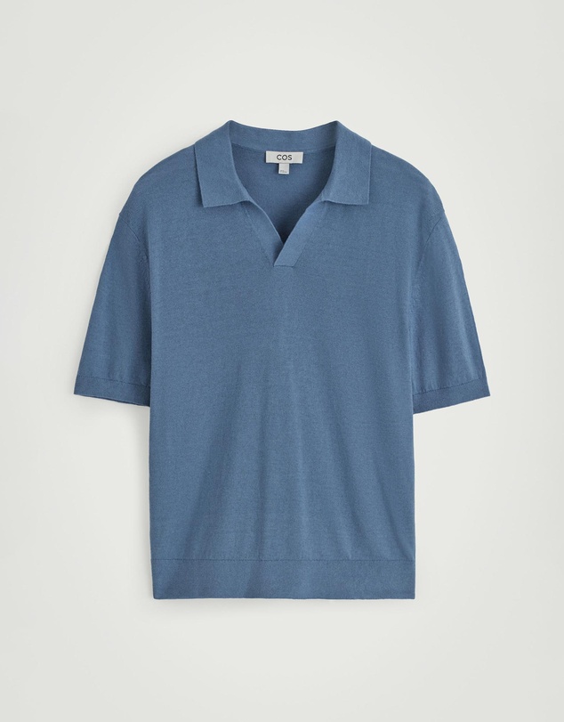 COS - Knitted Linen Polo Shirt