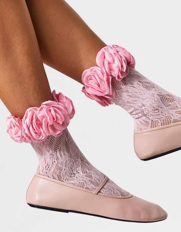 High Heel Jungle - Lace Ring A Rosie Socks