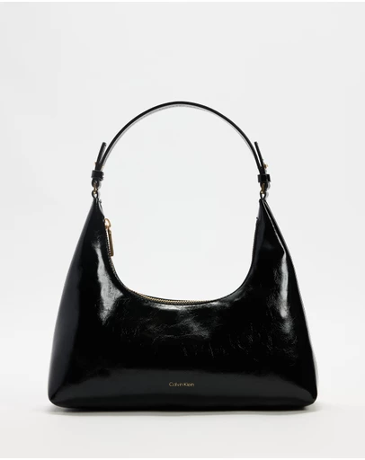 Calvin Klein - Foil Logo Glossy Convertible Shoulder Bag