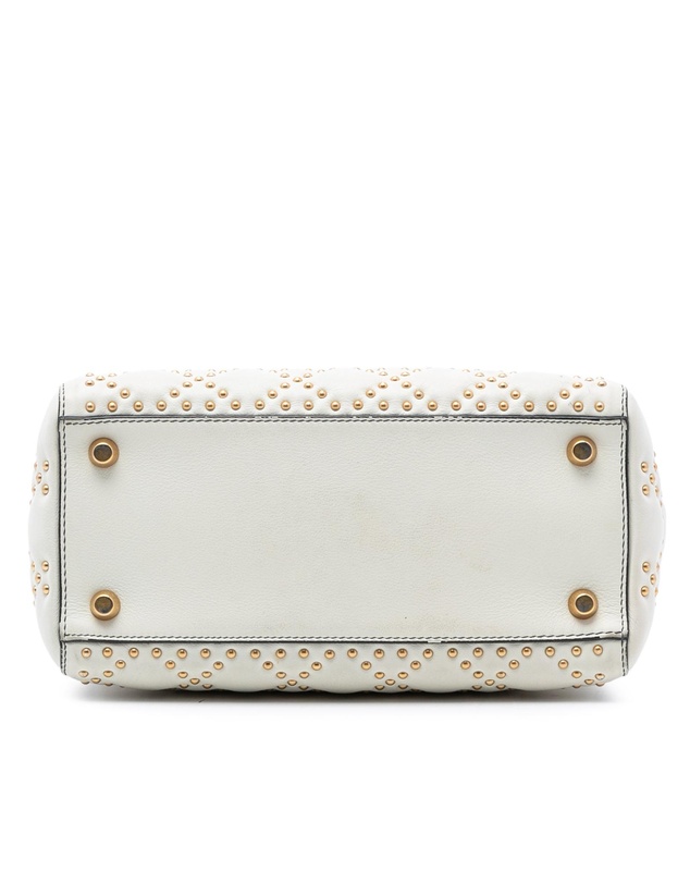 Pre-Loved by Azura Reborn - Pre-Loved Medium Lambskin Cannage Studded Supple Lady Dior