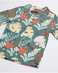 Vacancy Co - Abstract Leaf Rayon Dress Shirt - Youth