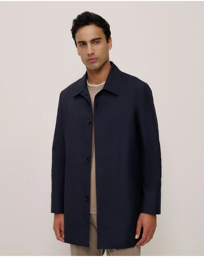 Trenery - Classic Mac Coat in Navy