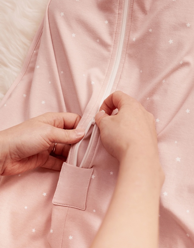 Love to Dream - Sleep Bag 1.0 TOG Stretch Cotton Twinkle Powder Pink
