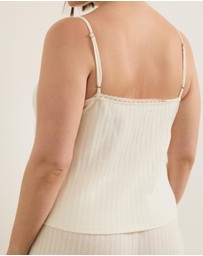 Atmos&Here Curvy - Melody Pointelle Cami Pants Pyjama Set