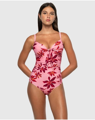 Nip Tuck Swim - Solstice Isla DD/E Underwire Ruched Front One Piece