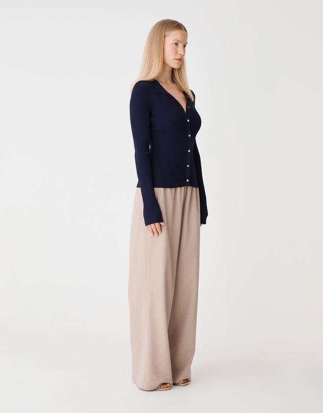 Forcast - Bristol Collared Rib Cardigan