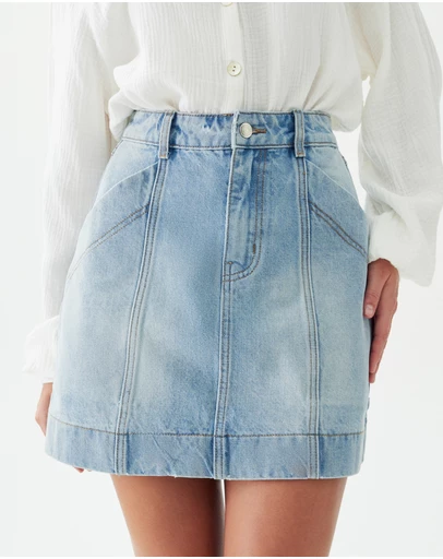 The Fated - Asha Denim Mini Skirt