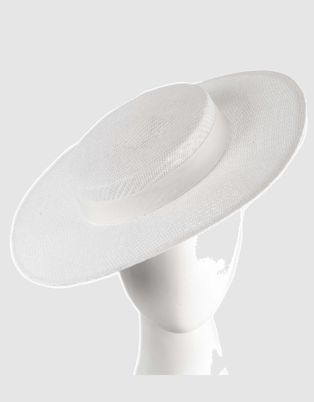 Max Alexander - White Boater Hat