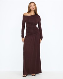 Dazie - She's All That LS Jersey Maxi Dress