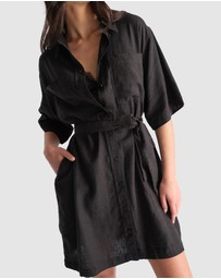 Decjuba - D-Luxe Linen Blend Short Dress