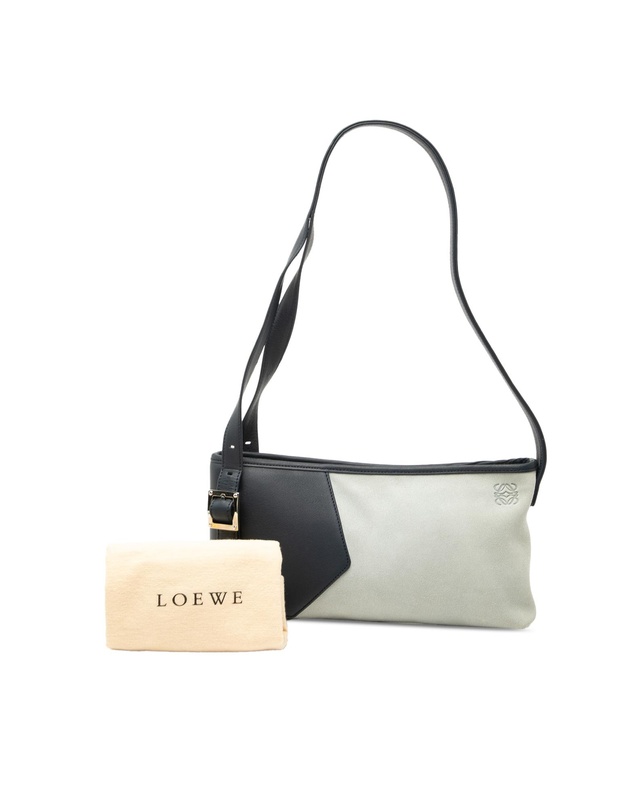 Pre-Loved by Azura Reborn - Pre-Loved Suede Anagram Switching Shoulder Bag