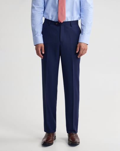 Navy Pinstripe