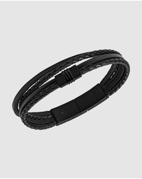 Fossil - Fossil Vintage Casual Black Bracelet JF03098001