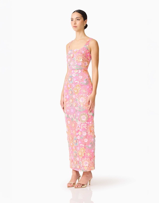 Elliatt - Nathalie Column Ankle Grazer Maxi Dress