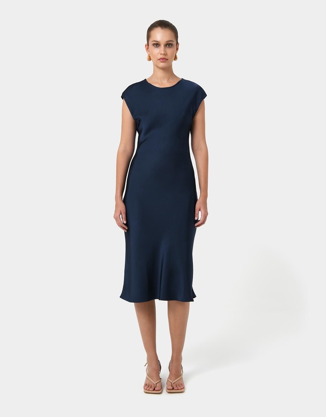 Forcast - Dulce Satin Midi Dress