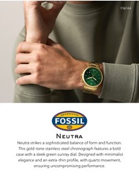 Fossil - Neutra Gold Tone Chronograph Watch