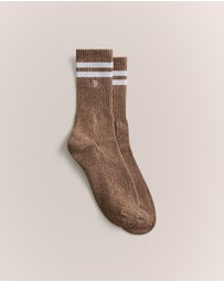Trenery - Monogram Rib Sport Sock in Sierra