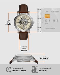 Fossil - Fossil Heritage Brown Analogue Watch