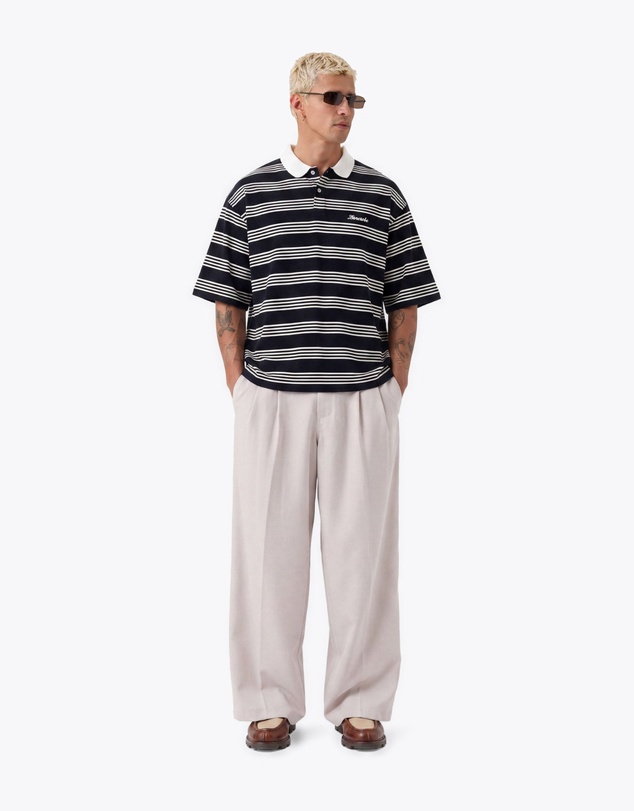 Zanerobe - Box Crop Polo Black/White