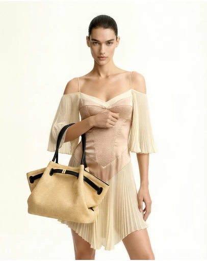 JW PEI - Hana Medium Faux Straw Tote Bag