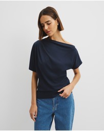 Country Road - Australian Cotton One Shoulder T-shirt