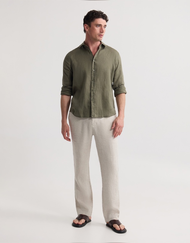Oxford - Cooper Ls French Linen Shirt