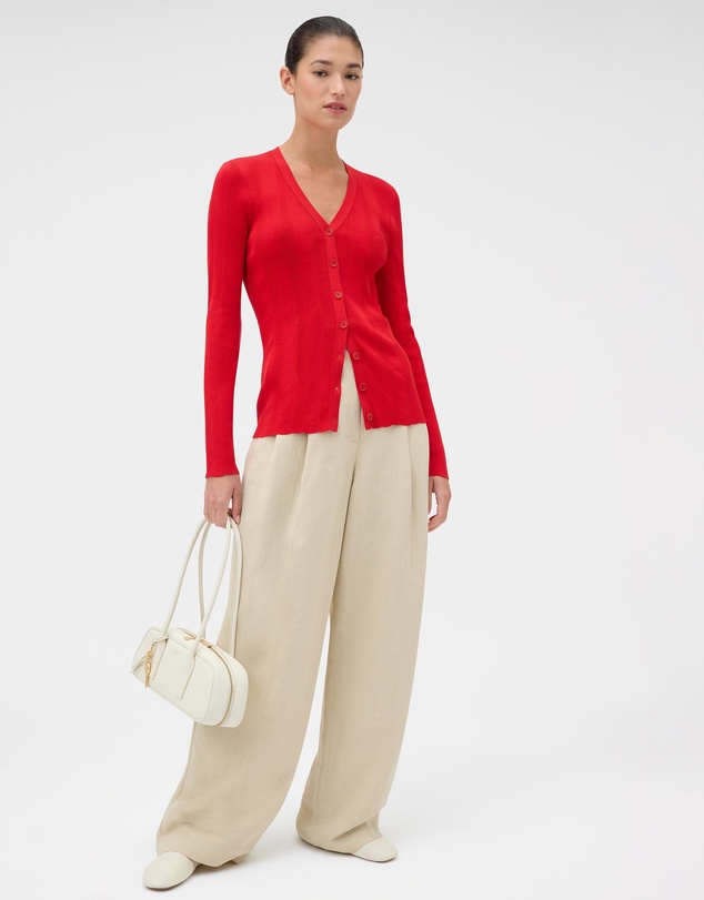 Oroton - Ribbed Cardigan
