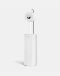 Joseph Joseph - EasyStore™ Gloss White Concealed Toilet Roll Holder