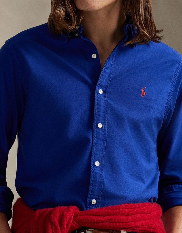 Polo Ralph Lauren - Custom Fit Garment-Dyed Oxford Shirt - ICONIC EXCLUSIVE