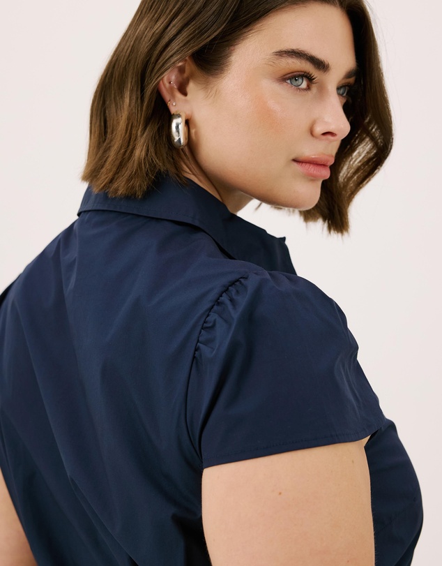 Atmos&Here Curvy - Emma Tie-Back Shirt Dress