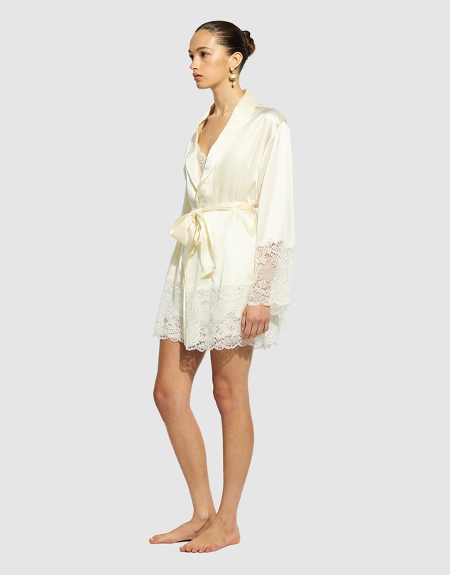 GINIA - Silk Lace Robe