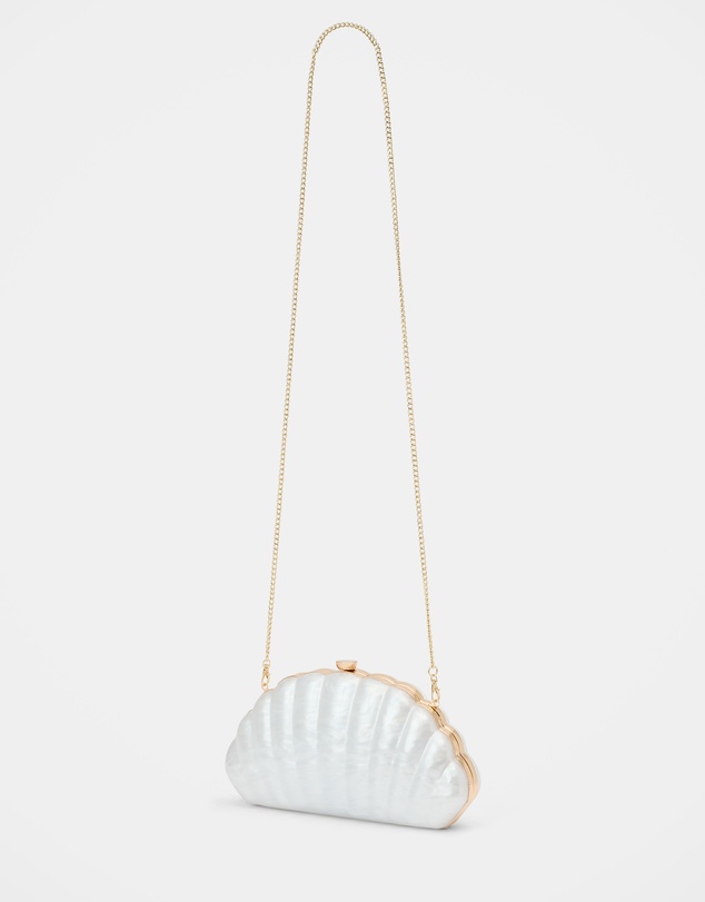 Forever New - Ingrid Pearl Shell Hardcase Clutch Bag