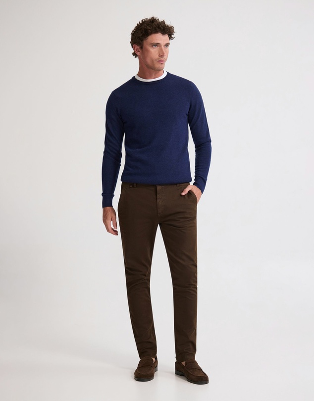 Oxford - Crew Neck Pure Merino Wool Pullover