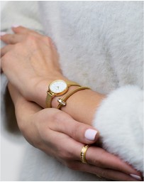 Bering - Lovely 26mm Gold Watch with Bracelet