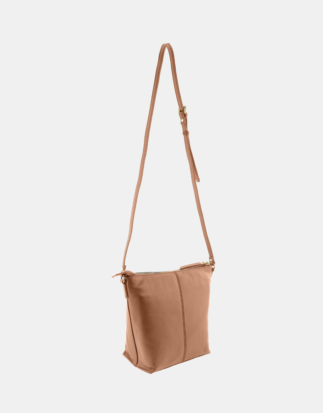 Pierre Cardin - Pierre Cardin Genuine Leather Bucket Crossbody Bag