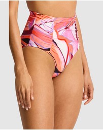 Sea Level Australia - Neon Wave Super High Waist Gathered Pant
