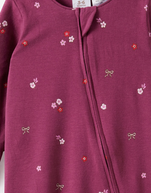 Cotton On Kids - Growie Long Sleeve Zip Romper