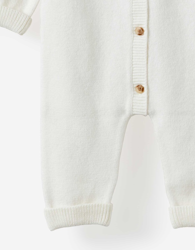 Cotton On Kids - Baby Organic Blend Knit Long Sleeve Romper