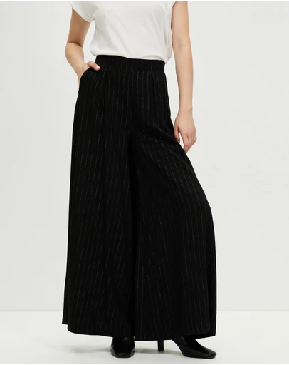 The Social Outfit - Moonlight Stripe Palazzo Pants